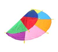BESPORTBLE Parachute de Jeu avec Poignées pour Garçon Fille Activités Extérieures et Exercices de Motricité Fine Groupe de Collaboration et Travail Équipe