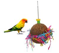 BESPORTBLE Paradis : Jouet Balançoire en Coquille de Noix de pour Perroquet Jouet pour Oiseau Naturel sans Danger pour La Cage des Calopsittes Accessoire