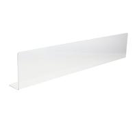 BESPORTBLE Pare-Éclaboussures D’Angle pour Salle de Bain 40 X 8 X 4 CM Protection Transparente Anti-Éclaboussure pour Coin de Accessoire Étanche pour Éviter les Coulures et Garder la