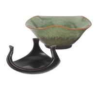 BESPORTBLE Passoire à Thé en Céramique Porcelaine Grosse Maille Fine Infuseur Réutilisable pour Infusion Thé en Vrac Cérémonie et Dégustation Kung Fu