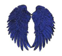 BESPORTBLE Patchs d'ailes de Paillettes Ailes d'ange Fer sur Coudre sur Le Fer sur Patch Applique Brodée Bricolage Ailes Bling pour Vestes Accessoires de Décoration en Tissu Autocollants