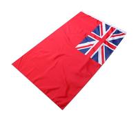 BESPORTBLE Pavillon de Signalisation Marine Britannique Rouge, Polyester Résistant, Conforme Normes Internationales, Décoration Nautique Extérieure pour Navires Marchands, Bateaux et Yachts