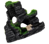 BESPORTBLE Pavillon pour Éviter Le Trou d'arbre Trousse Réservoir Aquarium De Poissons Coquillage Bloc Refroidisseur Faux Poisson Éponge Poisson Vivant Faux Aquarium Cacher Un Aquarium Résine