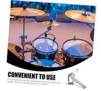 BESPORTBLE Pédale de Batterie Professionnelle Argentée Accessoire pour Kit de Batterie de Rechange Instrumentale pour Percussion Adaptée Aux Amateurs et Garçon Fille