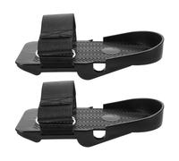 BESPORTBLE Pédales de Rameur d'exercice en Plastique Noir, Accessoires pour Rameur à Pédales Plates, Pratiques pour Entraînements à Domicile et Protection des Articulations