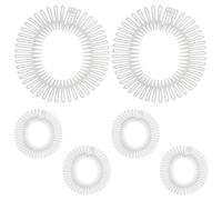 BESPORTBLE Peignes Invisibles Accessoires Coiffure Lot de 6 en Plastique pour Cheveux with Fixation Douce Profil Ultra-fin Circulaire pour Mariages et Travail