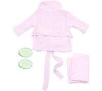 BESPORTBLE Peignoir pour -né 0-3 Mois en Tissu Éponge Doux, Accessoire Photo Bébé Motif Concombre, Ensemble Serviette Rose pour Séance Photo Naissance, Présent Bébé