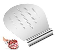 BESPORTBLE Pelle à Gâteau Lève-gâteau Multi-usage en Acier Inoxydable Argenté Facile à Nettoyer, Accessoire pour Transférer Pizza et Pâtisserie Cuisine