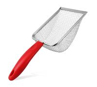 BESPORTBLE Pelle à Litière pour Chat pour Chat en Vigne Argentée Pellets Bac à Litière pour Chat avec Capuche Poêle Griffoir pour Chat Poowee Éleveurs Cajas Acier Inoxydable Rouge