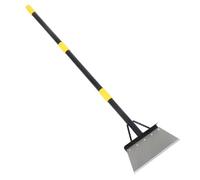 BESPORTBLE Pelle Plate de Jardin Multifonction Lame Tranchante Manche Réglable 127 CM Grattoir à Glace et Désherbeur à Long Manche pour Pelouse Allées et Déneigement Extérieur