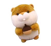 BESPORTBLE Peluche Écureuil Marron Clair de Noisette Animalier Doux pour Garçon et Filles Décoration Mignonne pour Anniversaire et Saint-Valentin Présent Peluche Originale