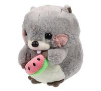 BESPORTBLE Peluche Marmotte Grise Peluche Kawaii pour Garçon Fille Coussin Doux et Doudou Apaisant pour Filles et Garçons