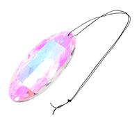 BESPORTBLE Pendentif Décoratif en Cristal 12 CM Œuf Transparent Breloque Multi-Usages pour Colliers et Bracelets Suspendue pour Création de Bijoux et Décorations Lumineuses