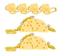 BESPORTBLE Pendentif Décoratif Fromage Mignon 10Pcs pour Paquet à Dos Porte-Clés en Résine Coloré Présents Étudiants Accessoire de Mode Décoration
