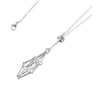 BESPORTBLE Pendentif En Cristal Pierres Précieuses Quartz Cage Cordons Collier Porte-Pierres e-Collier e-Cristaux Long Clé En Pierre Bracelet Sup En