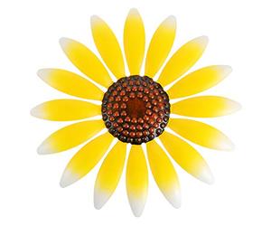 BESPORTBLE Pendentif Fleur En Fer Forgé Tenture Murale Stickers Muraux Portière Miroir Mural Usine Plantes Suspendues Décor Artificiel Décor Extérieur Décoration Murale Fleurs Yellow Le Fer