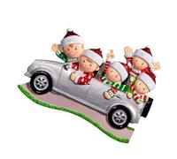 BESPORTBLE Pendentif Prénom DIY de Noël en PVC Petit Voiture Décoration Suspendue pour Arbre de Noël Lot de 5 Pièces Ornement Personnalisé et Ambiance Festive