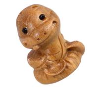BESPORTBLE Pendentif Serpent en Bois Vert 3X2 CM Charme Serpent Artisanal pour Porte-Clés Figure Animale du Zodiaque Breloque Décorative Suspendue pour Décoration Intérieure