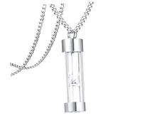 BESPORTBLE pendentif urne collier anniversaire pendentifs Acier au titane