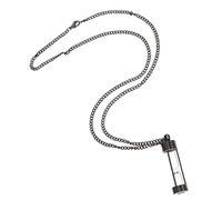 BESPORTBLE Pendentif Urne Fiole Nom Délicat Branché or Collier Bouteille Bijoux De Cendres Bijoux De Crémation Pour Cendres Bijoux De Crémation Pour Les Cendres Acier Au Titane Noir