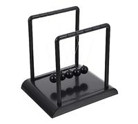 BESPORTBLE Pendule de Newton Noir Moyen Ornement Scientifique Équilibre Physique Boules de Balançoire pour Décoration Bureau et Maison