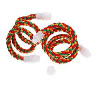 BESPORTBLE Perchoir pour Cage à Oiseaux 2 PCS en Coton, Corde d'escalade Résistante et Flexible, Support Multifonction pour Perroquet et Perruche