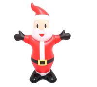 BESPORTBLE Père Noël Gonflable de Noël en PVC, LED Tactile, pour Jardin | Décor de Fête pour Entrée D’hôtel ou Pelouse, Gonflage Rapide, Étanche, Coloris Rouge
