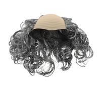 BESPORTBLE Perruque chauve - Perruque courte et bou grise de scientifique chauve pour cosplay - Accessoire de déguisement amusant et original pour homme âgé, idéal pour Noël, un anniversaire