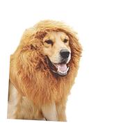 BESPORTBLE Perruque Crinière Lion pour Chien Collier Déguisement Marron Accessoire Costume Halloween Fête