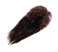 BESPORTBLE Perruque De Cosplay Marron Foncé Cheveux Longs Et Bouclés Perruque Réaliste Pour Déguisement Pour Homme