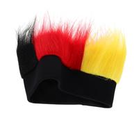 BESPORTBLE Perruque de Supporter Allemand Noir Accessoire pour Événements Cosplay et Fêtes Européennes