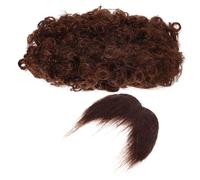 BESPORTBLE Perruque Et Barbe Afro Fausse Barbe Pour Homme Accessoires De Cosplay De Pirate Articles De Fête Décorative