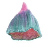 BESPORTBLE Perruque géniale de cosplay, perruque rouge en forme de flamme, coiffe de carnaval, Mardi Gras, festival Troll, accessoire de costume de bal masqué, multicolore, 33.00X28.00X2.00CM