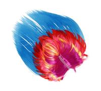 BESPORTBLE Perruque Punk à Coque de Coq Accessoire de Cosplay Humoristique pour Fête Convient Aux Adultes Design Unique pour Événements Thématiques et Halloween Couleur