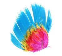 BESPORTBLE Perruque Punk Masquerade à Crête Stylée pour Fête Costume Cosplay Cheveux Artificiels et Réutilisables Confortable et Unique Couleur Aléatoire
