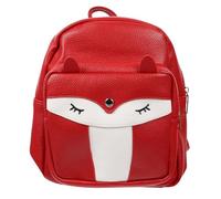 BESPORTBLE Petit Paquet à Dos Renard Rouge PU Léger pour École et Voyage | Léger et Imperméable, Poignée Facile à Porter, Se Suspend pour Rangement, Usage Scolaire ou Déplacement