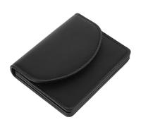 BESPORTBLE Petit Porte Carte De Crédit pour Femmes Portefeuille Compact Synthétique Design Mignon Et Élégant pour Cartes De Visite Débit Couleur Noire