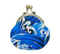 BESPORTBLE Petit Porte-Monnaie Dessin Animé avec Motif Vague Portefeuille Mignon pour Femme Organisateur De Monnaie Et Petit Objets