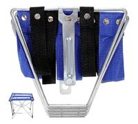 BESPORTBLE Petit Tabouret Pliant Portable Bleu Chaise de Pédicure Compacte et Légère Tabouret de Camping Pliable pour Voyage Randonnée et Activités Extérieures