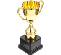BESPORTBLE Petit Trophée en Plastique 18 Cm sans Couvercle, Récompense pour Garçon et Filles Lors de Compétitions Scolaires, Trophée d'or pour Garçons et Filles, Accessoire Sportif Éducatif