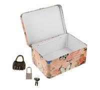 BESPORTBLE Petite Boîte En Métal à Code Boîte Rectangulaire Avec Serrure à Combinaison Pour Bureau Organisateur D'accessoires Multifonctions Pour Rangement De Cosmétiques Et Petits Objets