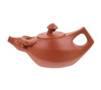 BESPORTBLE Petite Théière Kung-fu en Argile Violette Zisha Rouge, Bouilloire Rétro Artisanale 300ml, Théière Portable pour Salon de Thé, Bureau et Maison