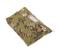 BESPORTBLE Petite Trousse De Maquillage Fleurie Taille Compacte en Tissu Jacquard Velours Côtelé Vert Fermeture Éclair pour Femme Rangement Voyage Cosmétiques Portatif