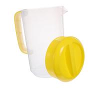 BESPORTBLE Pichet Plastique Transparent avec Couvercle Étanche Capacité Importante Verseuse sans Fuite pour Boissons Froides et Eau Usage Quotidien et Fêtes