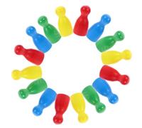 BESPORTBLE Pièces D’échecs en Bois 40 Pcs, 4 Couleurs 10 Pions par Couleur, Jetons de Remplacement pour Jeux de Société, Accessoires de Jeu Éducatifs et Ludiques