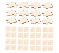 Besportble PièCes De Puzzle En Bois Vierge 50 Pcs 1.57In Pour Artisanat CréAtif Et Peinture Diy Blocs De Puzzle En Bois Naturel Pour DéCoration Maison Et ActivitéS Manuelles