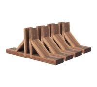 BESPORTBLE Pieds De Support Pour Séparateur De Pièce - 4 Pièces Clôture De Jardin Clôture De Jardin En Bois Clôture Instantanée Extensible Support De Treillis De Jardin En Bois Support