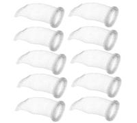 BESPORTBLE Pièges à Peluches en Acier Inoxydable 10 Pièces pour Tuyau d'Évacuation de Machine à Laver, Filtres Réutilisables Adaptés Lavage du Linge