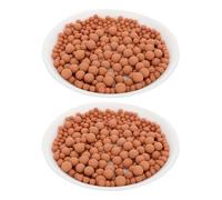 BESPORTBLE Pierre de Céramsite pour Hydroponie 2 Paquet 1000g Grosse et Petite Taille Couleur Terre Cuite Substrat Filtrant pour Jardin Plantes Succulentes et Bonsaï Intérieur Extérieur