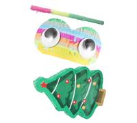 BESPORTBLE Piñata Arbre de Noël Remplie pour Fête de Noël Décoration Festive avec et Bandeau Jeu pour Anniversaire et Familiaux